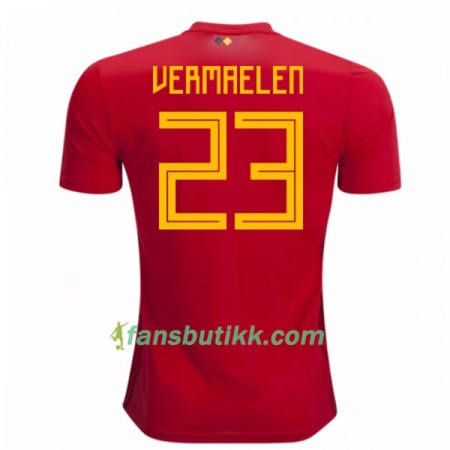 Fotball-VM 2018 Belgia drakt Vermaelen 23 Hjemmetrøye